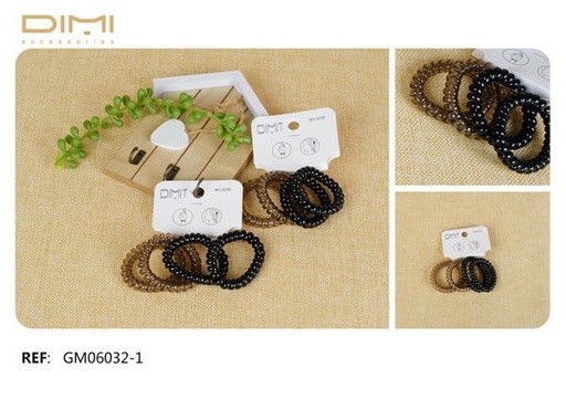 [8435560295986] Goma cable 12 pz GM06032-1 - Accesorios para el cabello