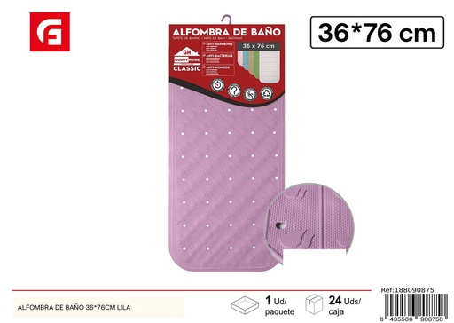 [188090875] Alfombra de baño lila 36x76 cm - Alfombras de baño
