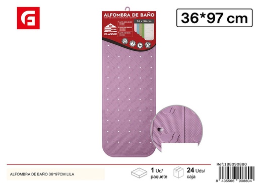 [188090880] Alfombra de baño 36x97 cm lila - Accesorios de baño