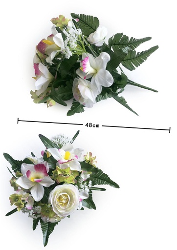 [6103006B.LILA] Ramo de flores falsas tridimensional  - Decoración floral