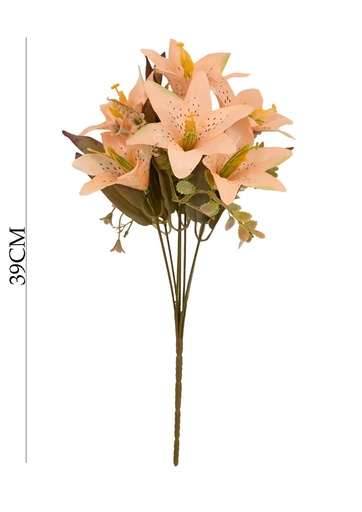 [8435588800339 AMARRILLO-8] Ramo de flores artificiales de otoño 7 cabezas para decoración