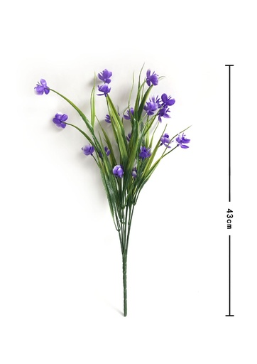 [6101020] Ramillete de flores lilas de plástico para decoración