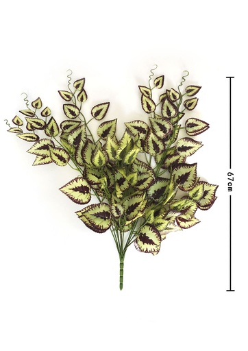 [A16] Colgante con hoja de plátano morado - Flores decorativas