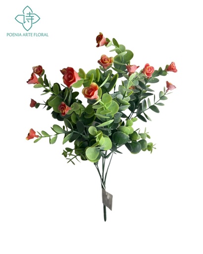 [620282-2] Ramo pequeño de flores artificiales acuáticas para decoración de hogar