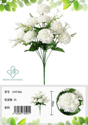 [6101066紫色] Ramo de crisantemos artificiales para decoración