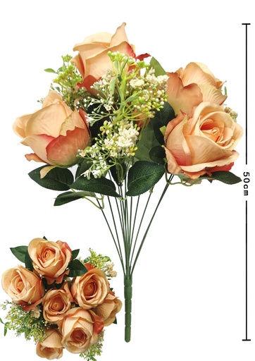 [630206橙色] Ramo de flores decorativas - Decoraciones florales