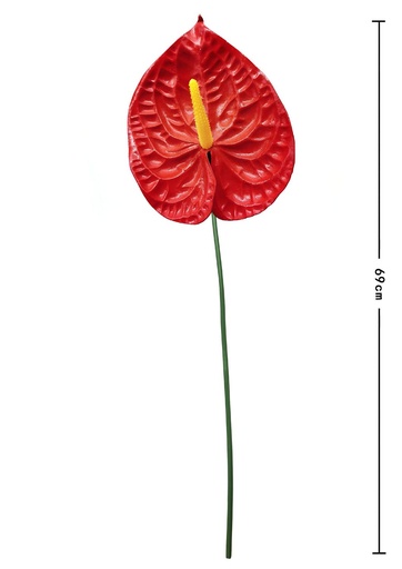 [630221] Rama de flor decorativa roja - Decoración