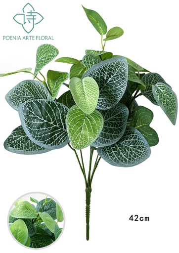 [630508] Planta artificial de hojas de hadas con 8 cabezas para decoración