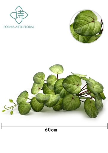 [630526] Hoja artificial de Begonia 20" Bushx29lvs para decoración