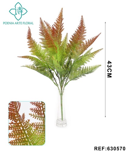 [630570-2红尾] Ramo de flores decorativas en verde claro 630570-1 - Flores artificiales