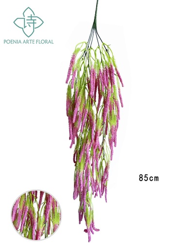 [630579-紫色] Decoración de pared con flores de lavanda artificiales - Decoraciones de hogar