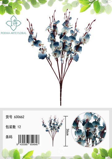 [630662-浅橘] Ramo decorativo de flores pequeñas de otoño - Decoraciones para el hogar