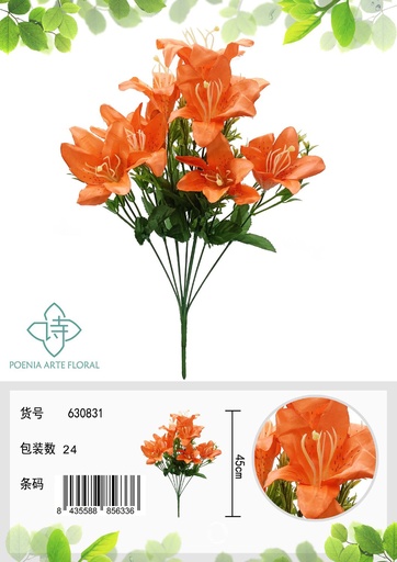 [630831橙色] Ramo de flores artificiales - Decoración floral