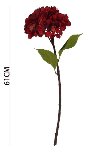 [630944红色] Vara hortensia artificial 15 ramas para decoración