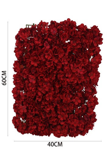 [631042暗红] Ppanel de hortensia artificial - Jardín vertical