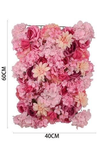 [631043暗红] PANEL CONJUNTO DE ROSAS Y HORTENSIAS ARTIFICIALES - Decoración de interiores