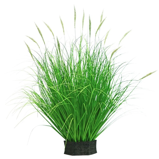 [631242-841-SSCP-19头狗尾草坪SKCL-106- 60CM] Planta de plástico con 19 cabezas 60 cm - Decoración artificial