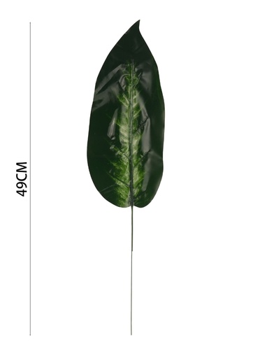[631284-8435588860883] Rama de hoja verde artificial - Decoración de plantas artificiales