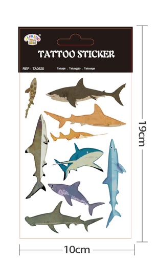 [TA0620] Stickers de tatuajes 10x19 cm para decoración corporal