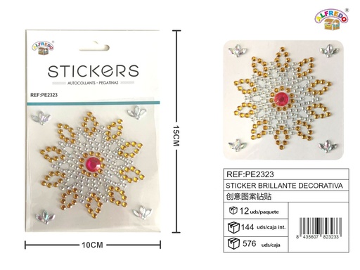 [PE2323] Sticker brillante decorativa 10 x 15 cm - Etiqueta decorativa