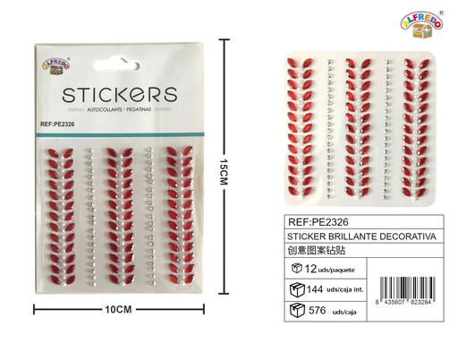 [PE2326] Sticker brillante decorativa 10 x 15 cm - Etiqueta decorativa