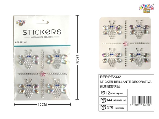 [PE2332] Sticker brillante decorativa 10 x 15 cm - Etiqueta decorativa