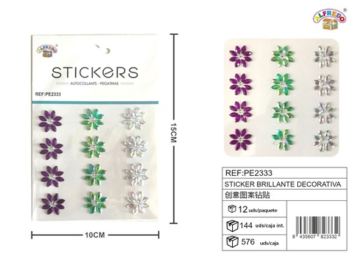 [PE2333] Sticker brillante decorativa 10 x 15 cm - Etiqueta decorativa