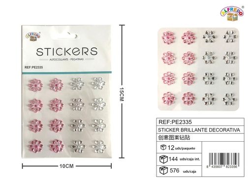 [PE2335] Sticker brillante decorativa 10 x 15 cm - Etiqueta decorativa
