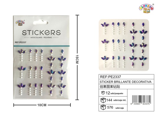 [PE2337] Sticker brillante decorativa 10 x 15 cm - Etiqueta decorativa