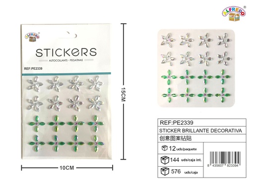 [PE2339] Sticker brillante decorativa 10 x 15 cm - Etiqueta decorativa