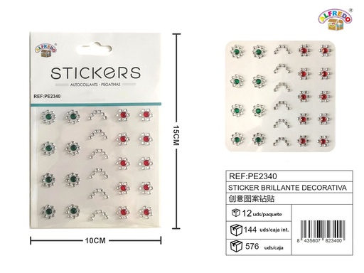 [PE2340] Sticker brillante decorativa 10 x 15 cm - Etiqueta decorativa