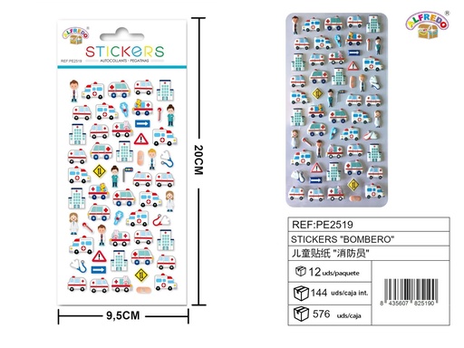 [PE2519] Stickers de hospital 9.5x20 cm - Pegatinas infantiles