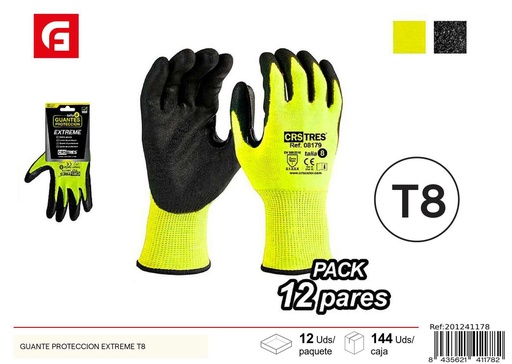 [201241178]  Guante de protección Extreme T8 - Herramientas de ferretería