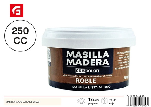 [201241269] Masilla de madera roble 250 g - Pintura y ferretería
