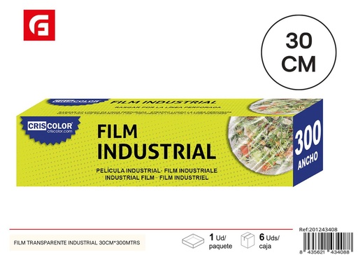 [201243408] Film Transparente Industrial 30cm x 300m - Cocina