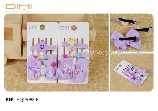 [8435693825715] Pack de pinzas para cabello (12 unidades) para accesorios de pelo