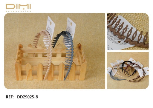 [8435693827153] Diademas 12/u DD29025-8 DM para accesorios de cabello