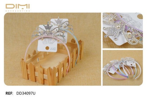 [8435693829720] Diademas Princesa 12/u DD34097U para el cabello