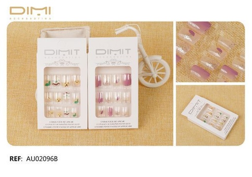[8435693849773] Uñas postizas 12/U AU02096B - Joyería