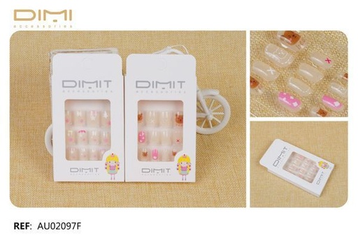 [8435693849933] Uñas postizas 12/u AU02097F - Accesorios de belleza