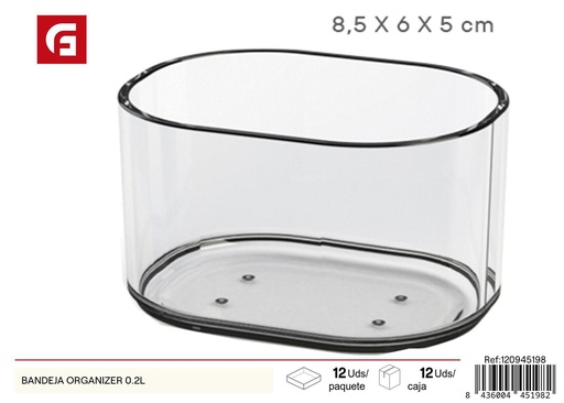[120945198] Bandeja organizadora 8.5*6*5 cm 0.2L - Accesorios de hogar
