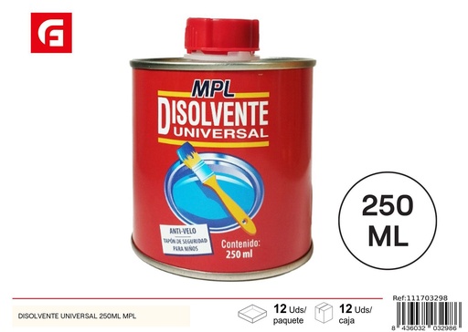 [111703298] Disolvente universal 250ml MPL - Pintura y ferretería