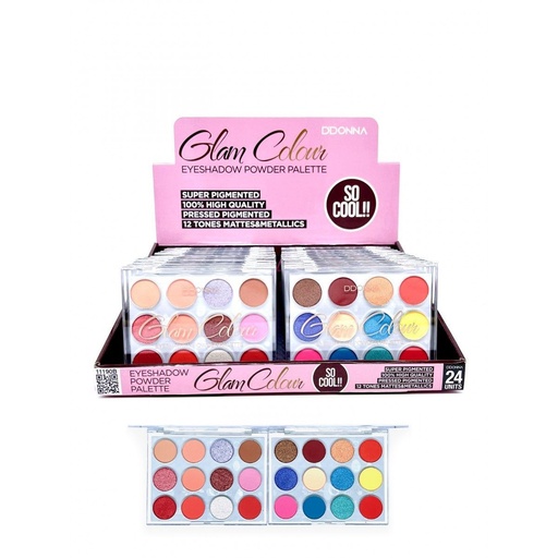 [8436045030436] Sombra de ojos Glam Colour 24 unidades 11190B - Cosméticos para ojos
