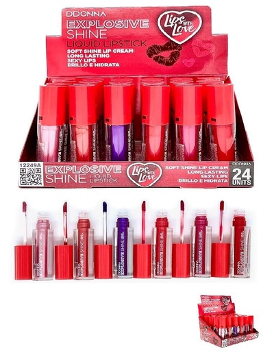 [8436045032287] Lip gloss explosive shine 24 unidades - Cosméticos