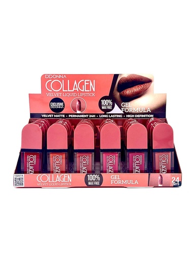 [8436045033444] Lápiz labial líquido colágeno velvet - 24 unidades (12257A)