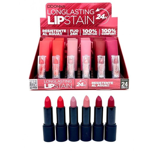 [8436045033543] Lápiz labial mate fijo 24h 24 unidades - Productos de belleza