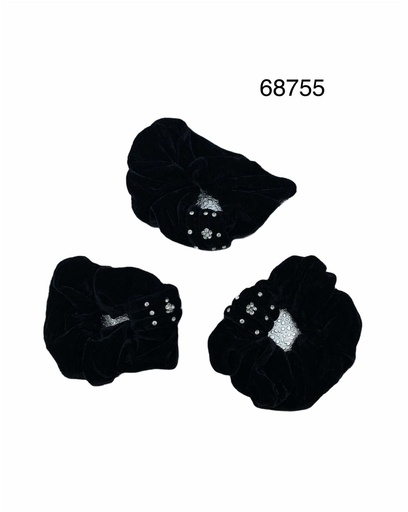 [8436048687552] Coletón de terciopelo NGR - 20 unidades - Gomas modernas para cabello