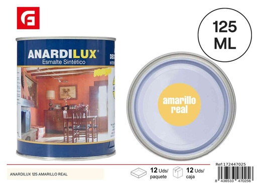 [172447025] Pintura sintética amarilla 125ml ANARDILUX 125 amarillo real - Productos de pintura