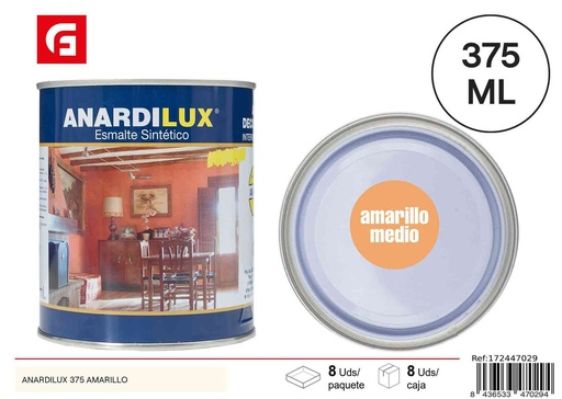 [172447029] Pintura acrílica amarilla 375ml - Pinturas de ferretería
