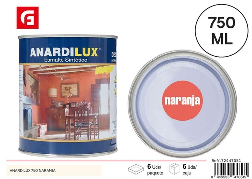 [172447051] Pintura acrílica Anardilux 750ml color naranja para ferretería